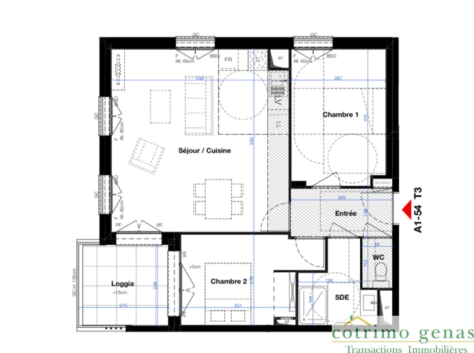 Image_3, Appartement, Bron, ref :1377