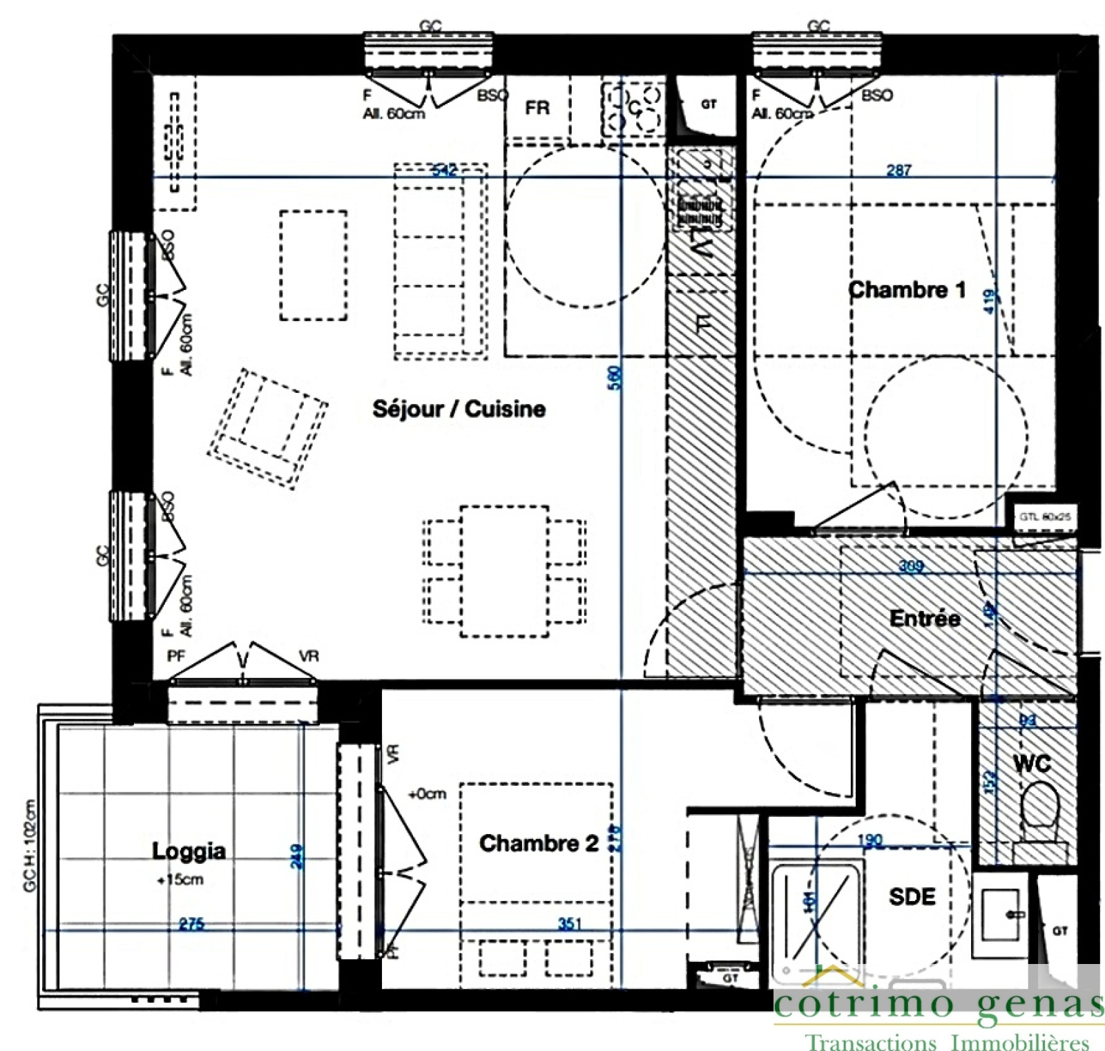 Image_1, Appartement, Bron, ref :1456